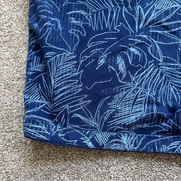 True Nation by DXL Navy Blue Tropical Palms Drawstring Shorts Men’s Size 54 - Picture 13 of 16